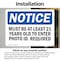 Signmission Must Be At Least 21 Years Old To Enter Photo, 5 in W x Rectangle, Vinyl Decal OS-2PACK-NS-D-35-L-14280 - alternate 3